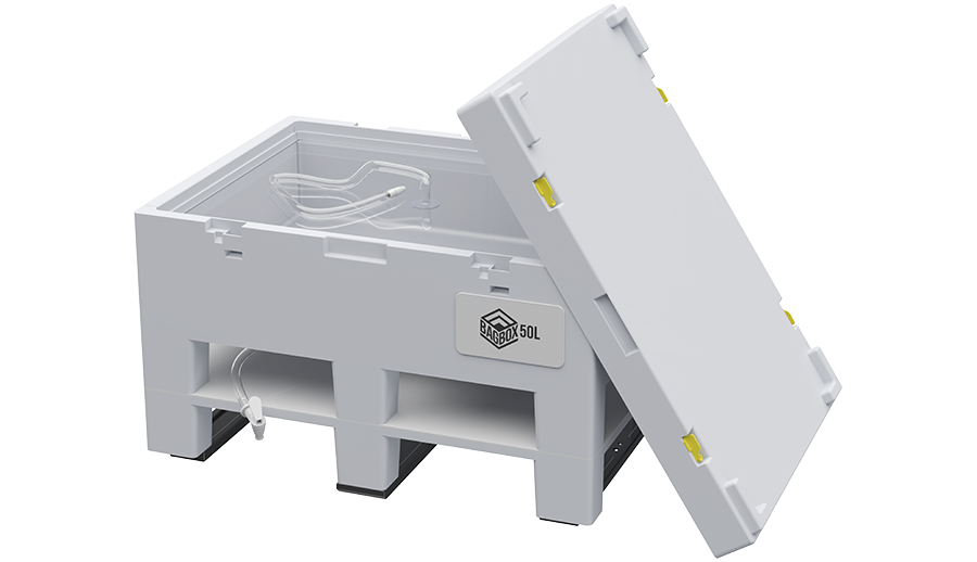 bagbox-50-litre-cleanroom-tote-with-3d-single-use-bag-and-lid-alongside.png